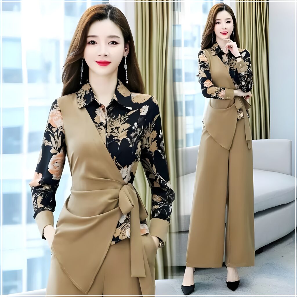 Baju Kantoran Wanita Modis Elegan Set Modern