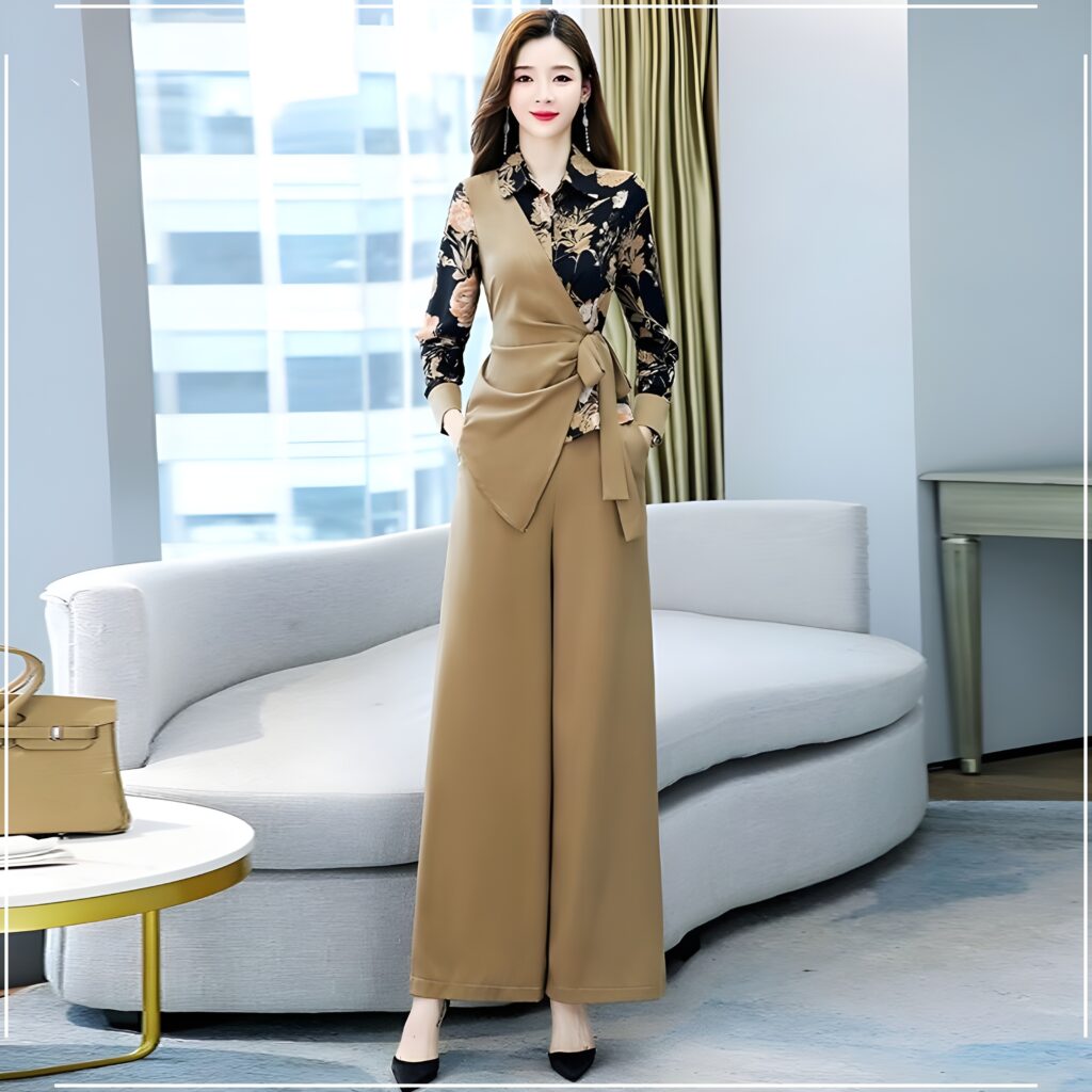 Baju Kantoran Wanita Modis Elegan Set Modern