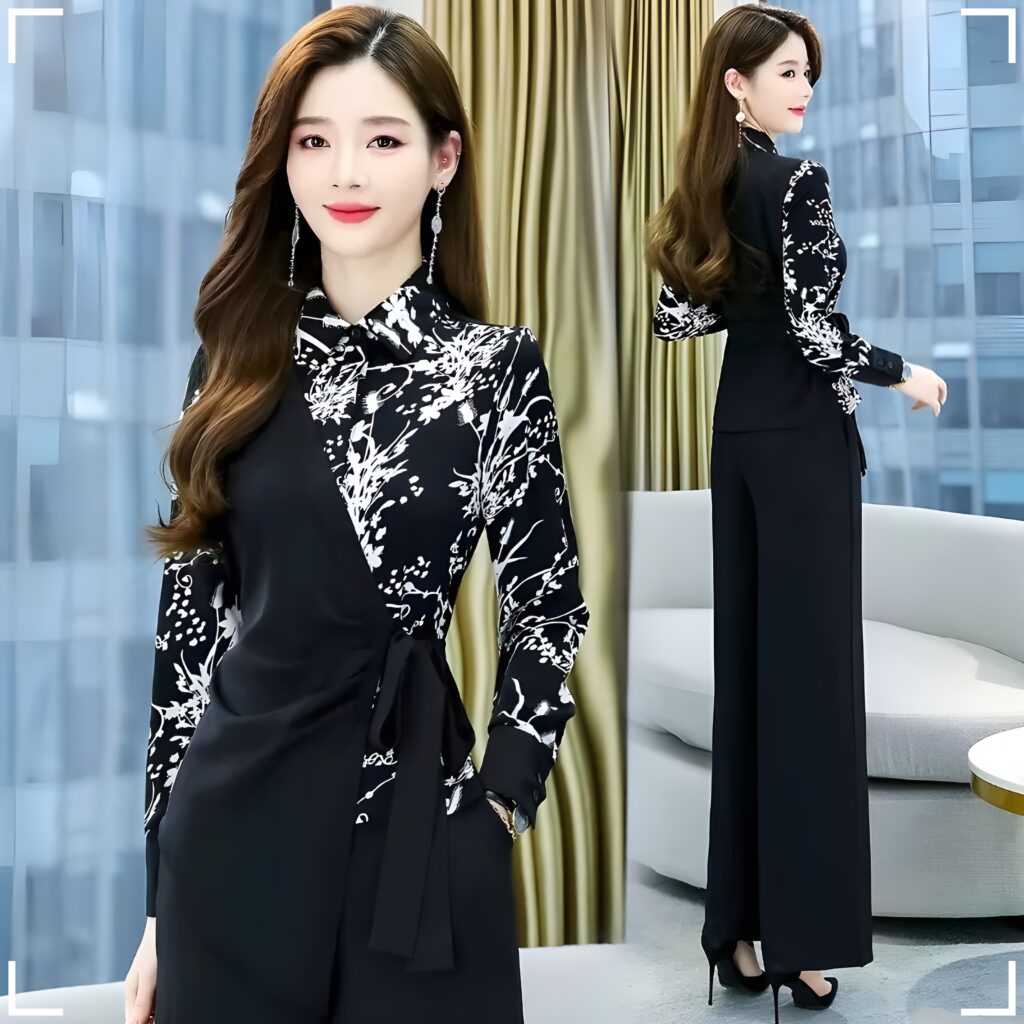 Baju Kantoran Wanita Modis Elegan Set Modern