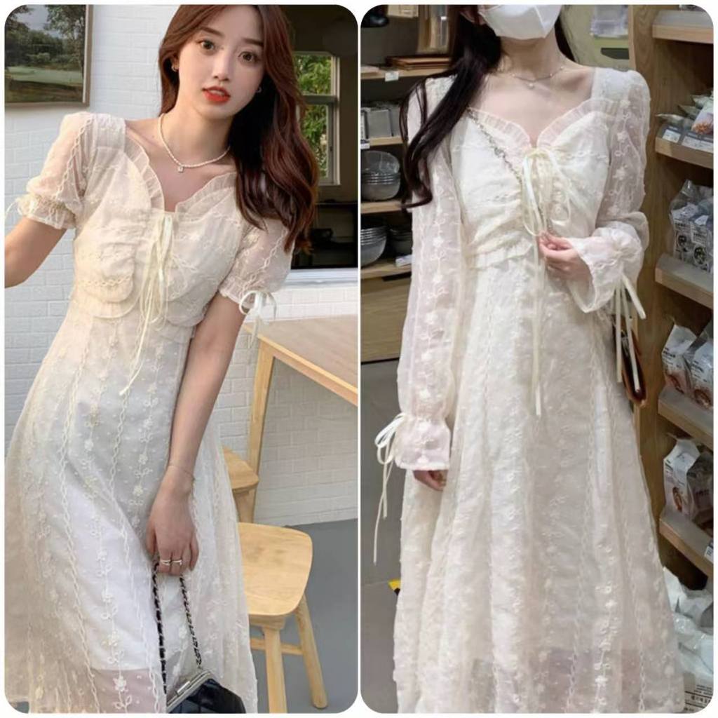Dress Variasi Brokat Bunga Untuk Pesta